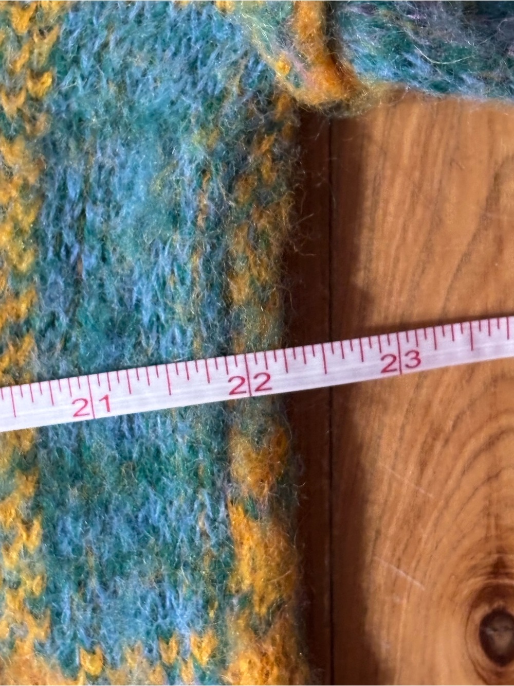 Free People Sepia Plaid Cardigan in Marigold Sky Combo Sz XS OVERSIZED FuzzyWool - Picture 14 of 15